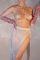 Пестис-сердечка з пензликами та чокером JSY Nipple Sticker AC8016 Gold