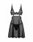Бебі-дол Obsessive Nutris babydoll & thong, XL/2XL, імітація ліфа та спіднички, стрінги в комплекті