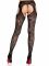 Колготки Leg Avenue Cross Hatch Floral Lace Suspender Hose One Size
