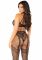 Бодістокінг з доступом Leg Avenue Crotchless Bodystocking with Heart One Size, Black, декольте