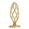 Металева анальна пробка LOCKINK SEVANDA Hollow Spiral Golden, L, золотиста, діаметр 3,9 см