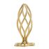 Металева анальна пробка LOCKINK SEVANDA Hollow Spiral Golden, L, золотиста, діаметр 3,9 см