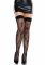 Панчохи Leg Avenue Worship Me Cross Net Thigh Highs One Size
