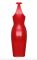 Сукня Noir Handmade F354 Red powerwetlook dress - S