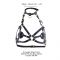 Портупея на грудь LOCKINK SEVANDA Queen Chest Harness with Removable Bra, чорна, зі знімними пестис