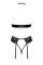 Комплект Kissable Bondage Kiss Set Black L/XL