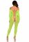 Бодістокінг Leg Avenue Crotchless Footless Lingerie Bodystocking One Size Neon Green