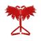 Жіноча портупея Art of Sex - Wings червона L-2XL, екошкіра