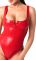 Боді Noir Handmade F352 Red powerwetlook body - S