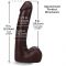 Фалоімітатор Doc Johnson The Realistic Cock ULTRASKYN - 9 Inch with Balls Chocolate