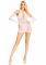 Мінісукня Leg Avenue Mini dress and matching gloves White One Size