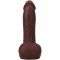 Фалоімітатор Doc Johnson The Realistic Cock ULTRASKYN - 7 Inch with Balls Chocolate