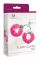 Наручники S Pleasures Furry Cuffs Pink з пухнастим оздобленням, 2 ключі в комплекті
