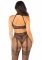 Бодістокінг з доступом Leg Avenue Crotchless Bodystocking with Heart One Size, Black, декольте