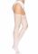 Панчохи Leg Avenue Daisy Dot Fishnet Stockings One Size White