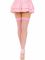 Панчохи-сітка Leg Avenue Nylon Fishnet Thigh Highs One size, Pink, дрібна сітка