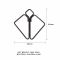 Затискачі для сосків LOCKINK Minimalism Nipple Clamps, сріблясті