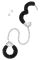 Металеві поножі з хутром Fetish Tentation Adjustable metal and fur ankle cuffs, 2 ключі