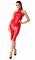 Сукня Noir Handmade F354 Red powerwetlook dress - S