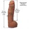 Фалоімітатор Doc Johnson The Realistic Cock ULTRASKYN - 12 Inch Hung with Balls Caramel