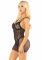 Бодістокінг Leg Avenue Heart Net Mini Dress One Size Black