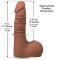 Фалоімітатор Doc Johnson The Realistic Cock ULTRASKYN - 7 Inch with Balls Caramel