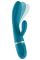 Вібратор-кролик Liebe Bend It Plus Ocean Blue, гнучкий, 2 мотори, 10 режимів
