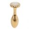 Металева анальна пробка LOCKINK SEVANDA Pearl Pear-shape Anal Plug, зі штучною перлиною