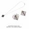 Затискачі для сосків з легкою підвіскою LOCKINK Adjustable Nipple Clamps with Light Pendant, сріблясті