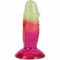 Фалоімітатор Doc Johnson Crystal Jellies - 4.5 Inch Classic Dong - Rainbow