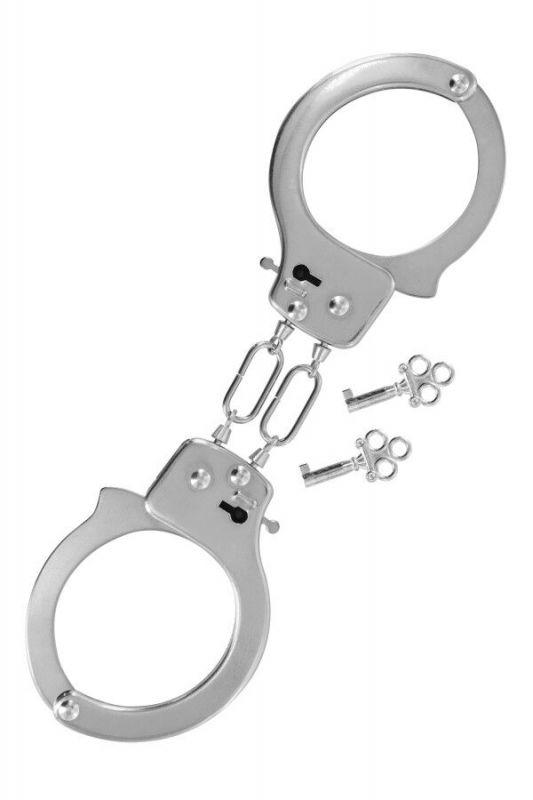 Строгі металеві наручники Fetish Tentation Soft adjustable metal wrist cuffs