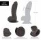 Фалоімітатор ADDICTION Ben 7" Dildo With Balls Black, віброкуля в подарунок