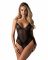 Тедді з доступом Obsessive Blomentis crotchless teddy, M/L, прозоре, відкрита спина, низ-стрінги