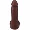 Фалоімітатор Doc Johnson The Realistic Cock ULTRASKYN - 7 Inch with Balls Chocolate