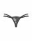 Трусики-стрінги Obsessive Nutris thong, M/L, мереживні, дуже м’які, з подвійними боковинками