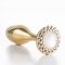 Металева анальна пробка LOCKINK SEVANDA Pearl Rose-shape Anal Plug, зі штучною перлиною