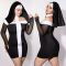 Еротичний костюм монашки JSY P61130 Plus Size