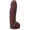 Фалоімітатор Doc Johnson The Realistic Cock ULTRASKYN - 12 Inch Hung with Balls Chocolate