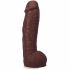 Фалоімітатор Doc Johnson The Realistic Cock ULTRASKYN - 12 Inch Hung with Balls Chocolate