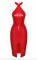 Сукня Noir Handmade F354 Red powerwetlook dress - S