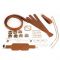 БДСМ-набір LOCKINK Bondage & Restraint Set, коричневий, натуральна шкіра, фіксатори, маска, кляп