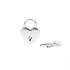 Замочок-сердечко Liebe Seele Heart Shape Padlock Silver (2 шт), універсальний