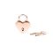 Замочок-сердечко Liebe Seele Heart Shape Padlock Rose Gold (2 шт), універсальний