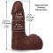 Фалоімітатор Doc Johnson The Realistic Cock ULTRASKYN - 5 Inch with Balls Chocolate