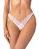 Трусики-стрінги з мереживом Obsessive Arrowel White crotchless thong S/M