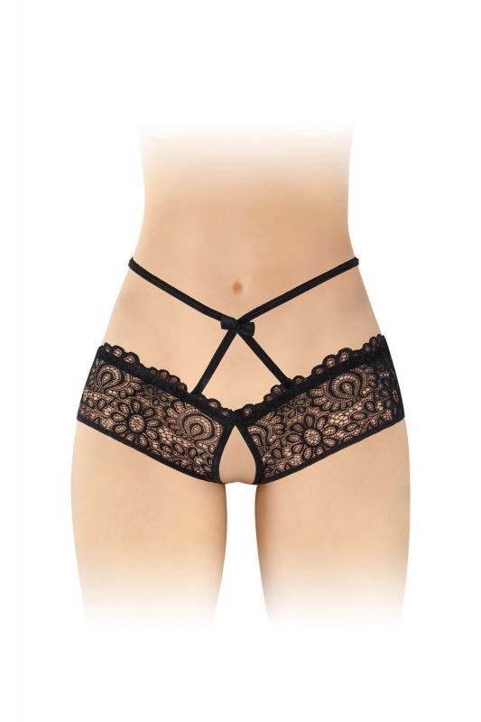 Трусики з відкритим доступом Fashion Secret Celia Black, лямки на талії