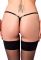 Трусики Noir Handmade P014 Dominae PVC panty with silver clasp 3XL