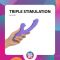 Вібратор-кролик із вагінальним відростком Good Vibes Only – Tess Rabbit Vibrator with G-Spot Stimulator