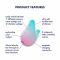 Вакуумний кліторальний стимулятор з вібрацією Satisfyer Mermaid Vibes Mint/Pink, 2 мотори