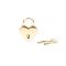 Замочок-сердечко Liebe Seele Heart Shape Padlock Gold (2 шт), універсальний